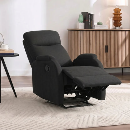 Sillón Recliner Poltrona 1 Cuerpo Cuero Sintético - Negro