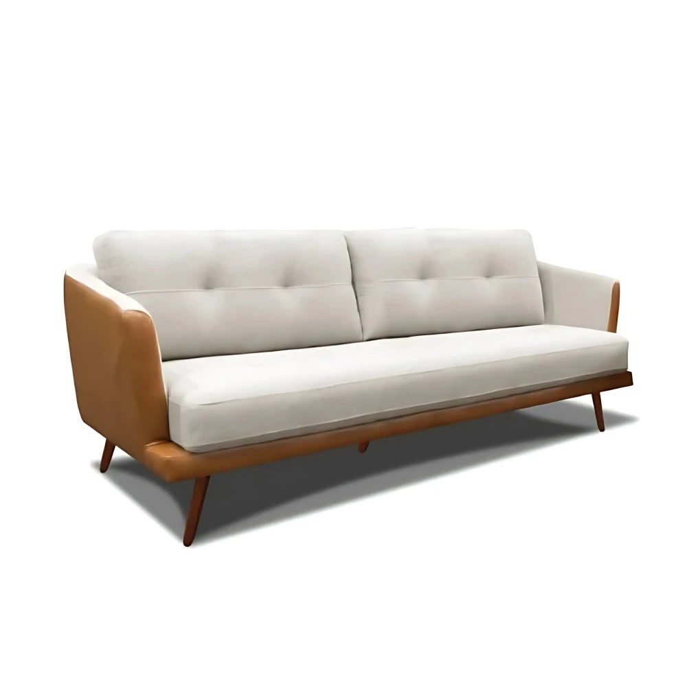 Sillón Sofá Trinidad 3 Cuerpos - Marrón y Beige