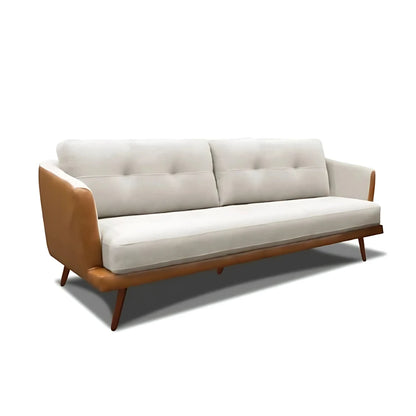 Sillón Sofá Trinidad 3 Cuerpos - Marrón y Beige