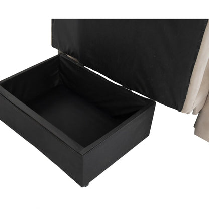 Sofá Cama Atis New con Baúl - Beige