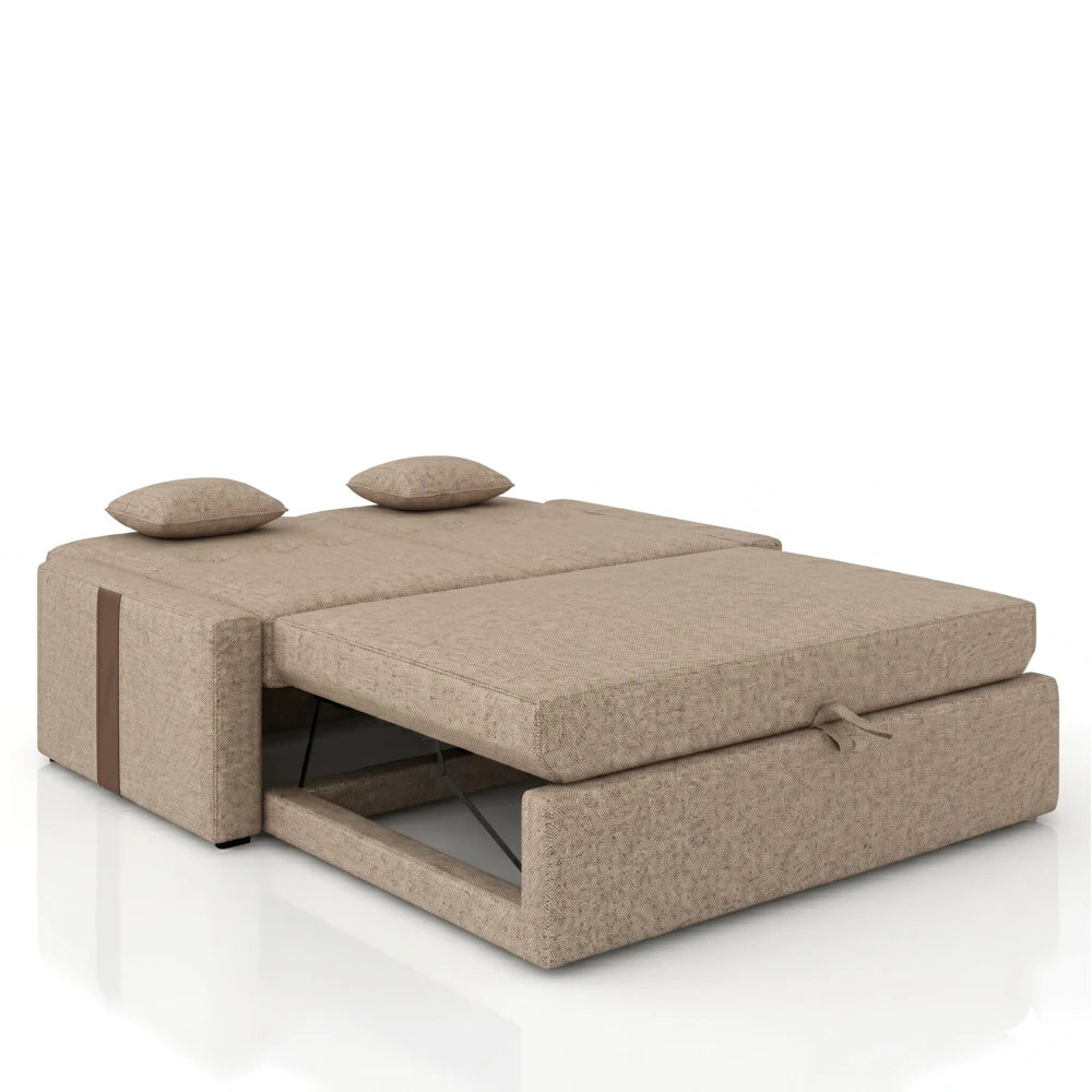 Sillón Sofá Cama Charlotte - Marrón Claro