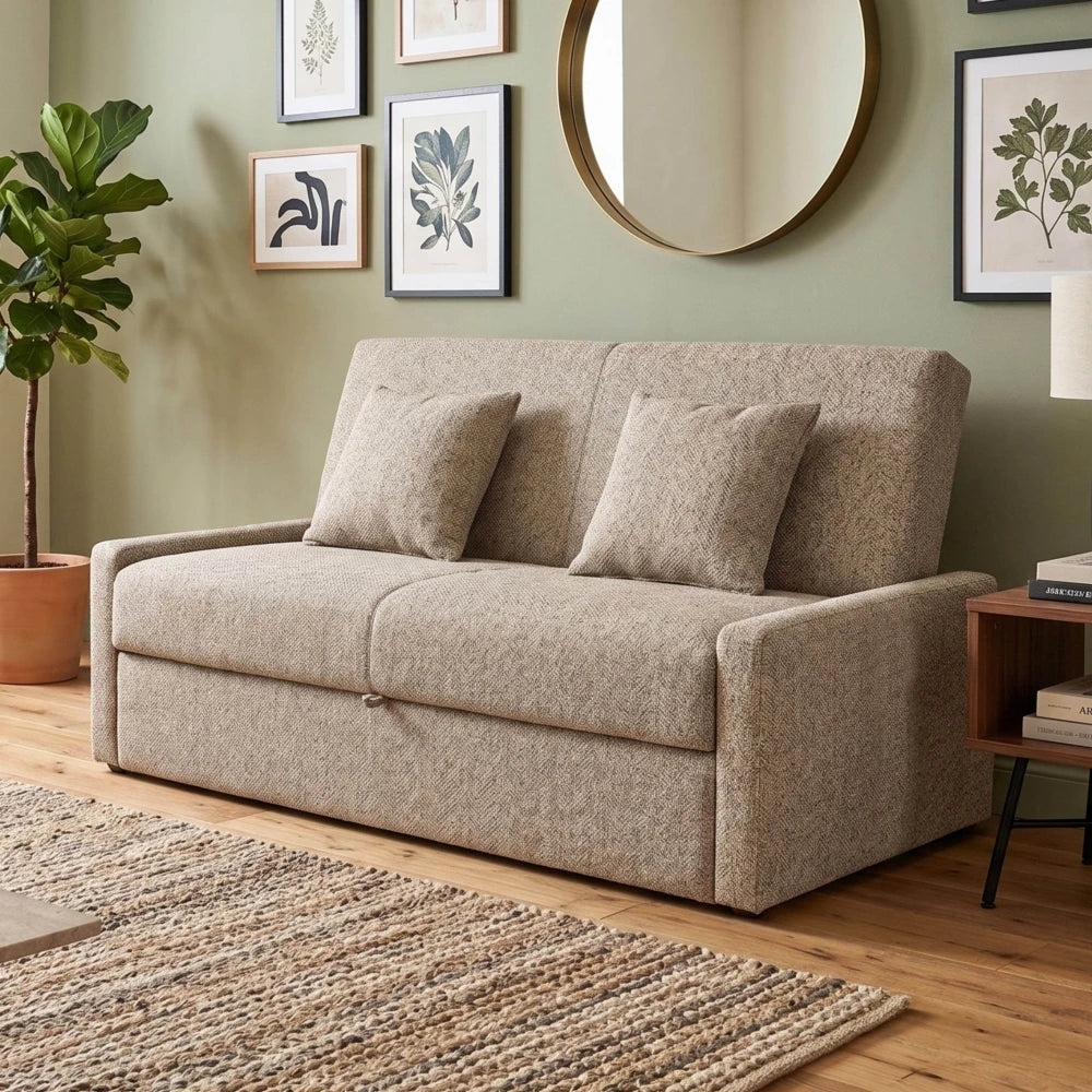 Sillón Sofá Cama Charlotte - Marrón Claro