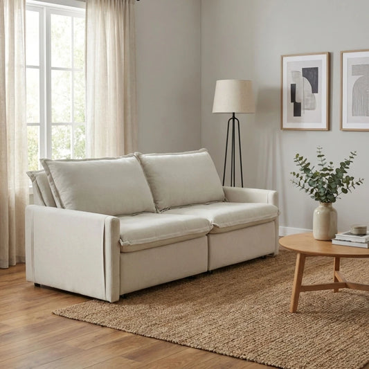 Sillón Sofá Cama Oliver 3 Cuerpos - Beige