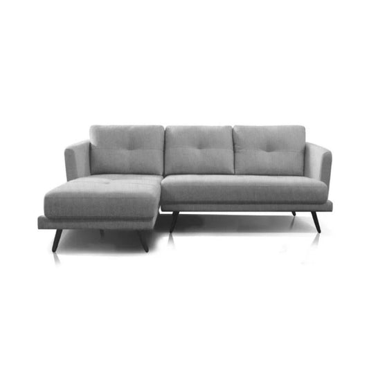 Sofá Con Chaise - Trinidad - 3 Cuerpos - Gris