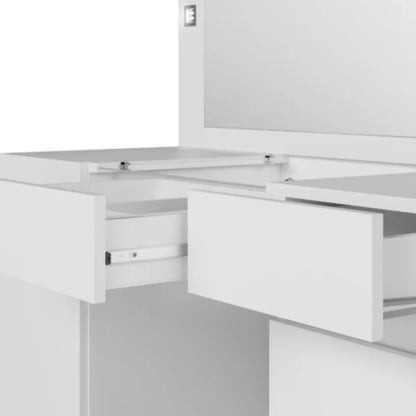 Tocador Espejo Grande Led - Studio - FIT - Blanco