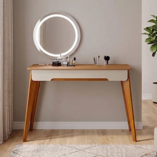 Tocador Jazz Led -Linea Nevada - Blanco/Natural