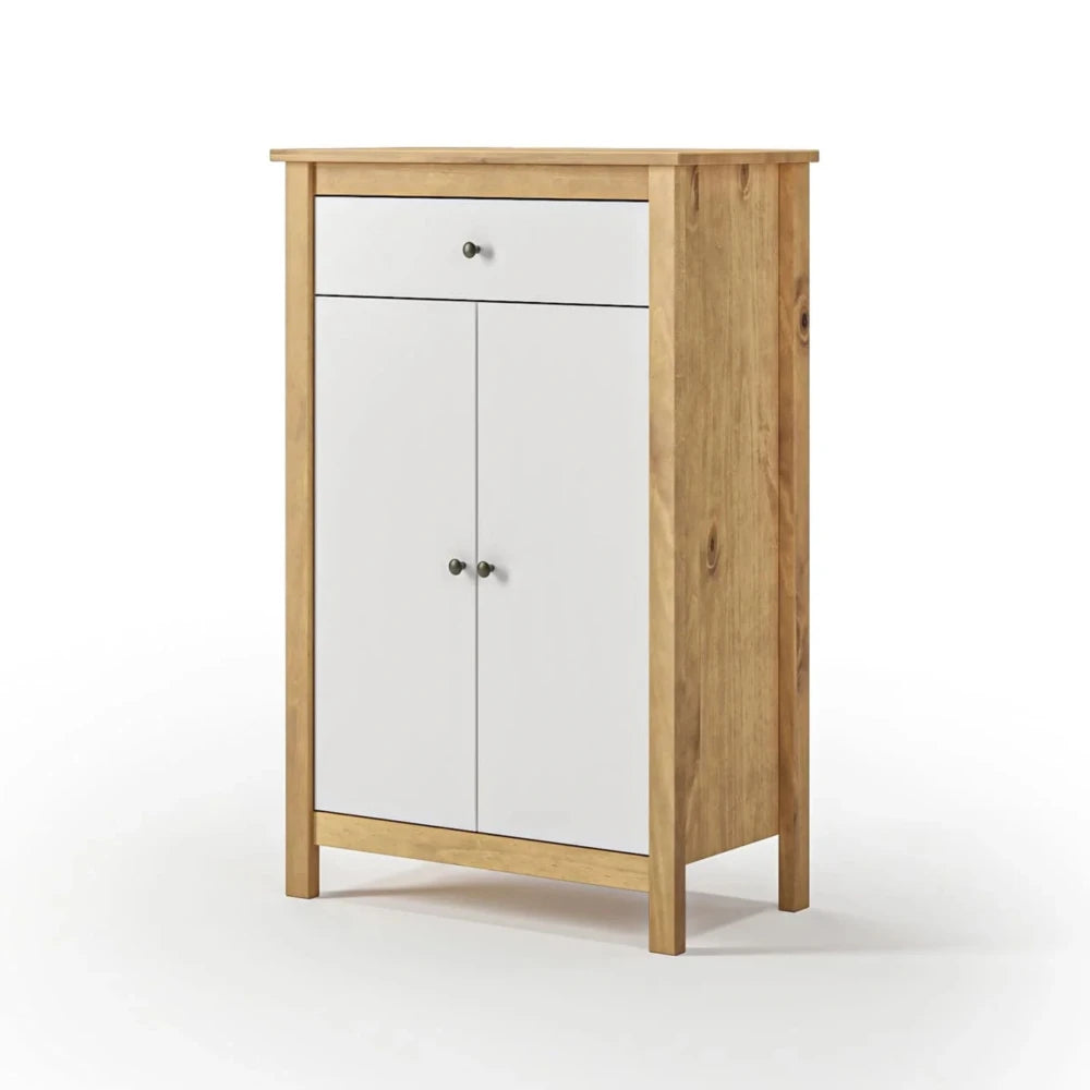 Zapatera 2 Puertas 1 Cajón - Línea Maden - Blanco