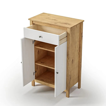 Zapatera 2 Puertas 1 Cajón - Línea Maden - Blanco