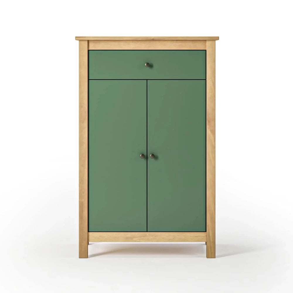 Zapatera 2 Puertas 1 Cajón - Línea Maden - Verde